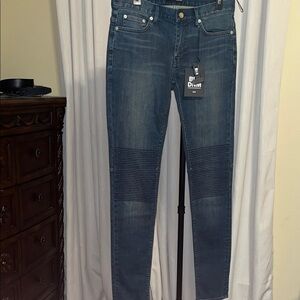 BLK DNM Men's Dark Blue Skinny Jeans